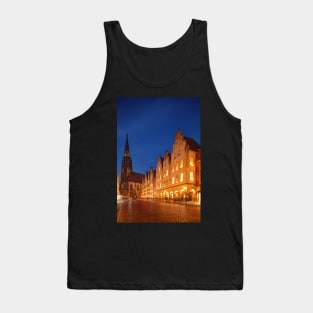 Gabled houses, Prinzipalmarkt, Christmas market, Munster, city, Westphalia Tank Top